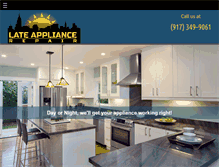 Tablet Screenshot of lateappliancerepair.com